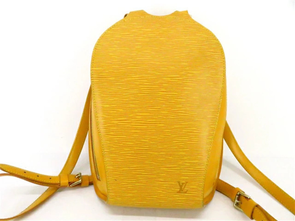 LOUIS VUITTON Bag Backpack Mabillon Epi Tassili Yellow